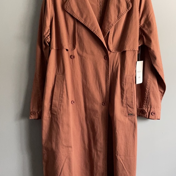 RVCA LARSON TRENCH COAT IN NUT - Picture 7 of 9